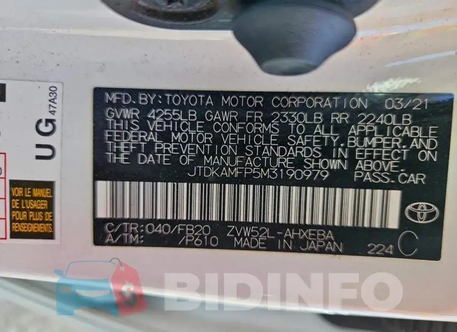 JTDKAMFP5M3190979 Photo# 12