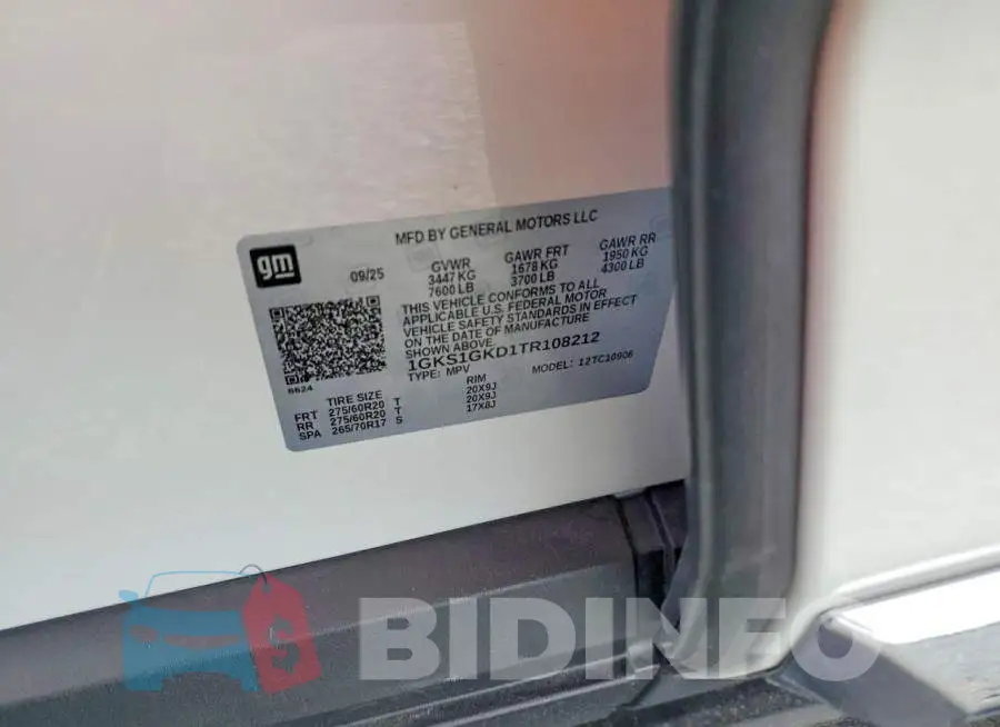 1GKS1GKD1TR108212 Photo# 14