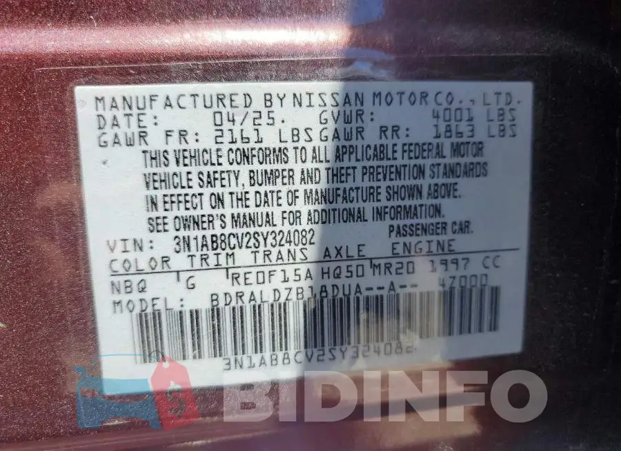 3N1AB8CV2SY324082 Photo# 12