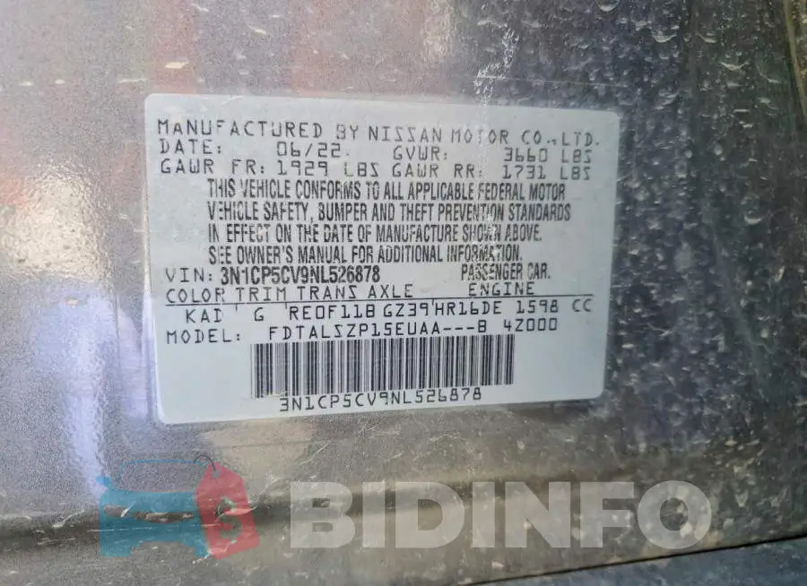 3N1CP5CV9NL526878 Photo# 12