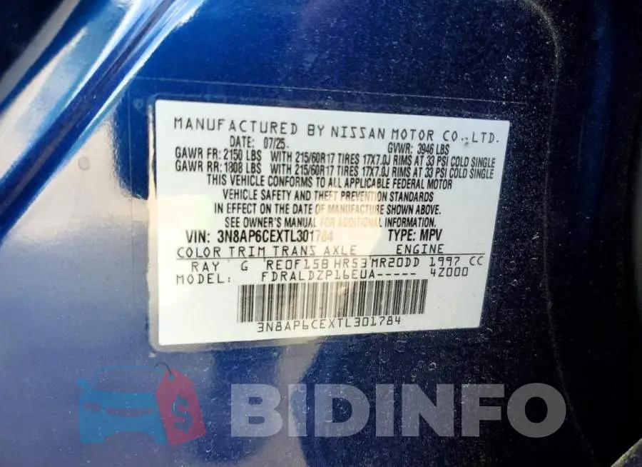 3N8AP6CEXTL301784 Photo# 13