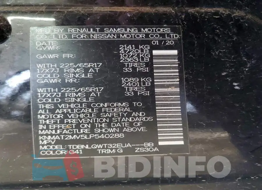 KNMAT2MV5LP540288 Photo# 12