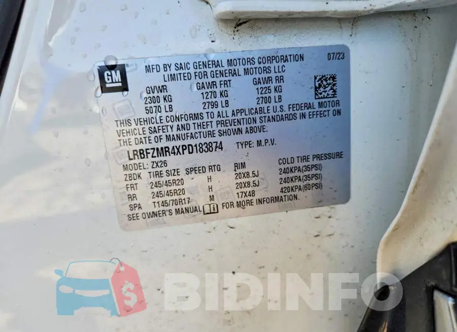 LRBFZMR4XPD183874 Photo# 13