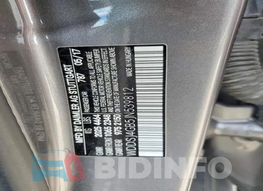 WDDSJ4GB5JN539812 Photo# 12