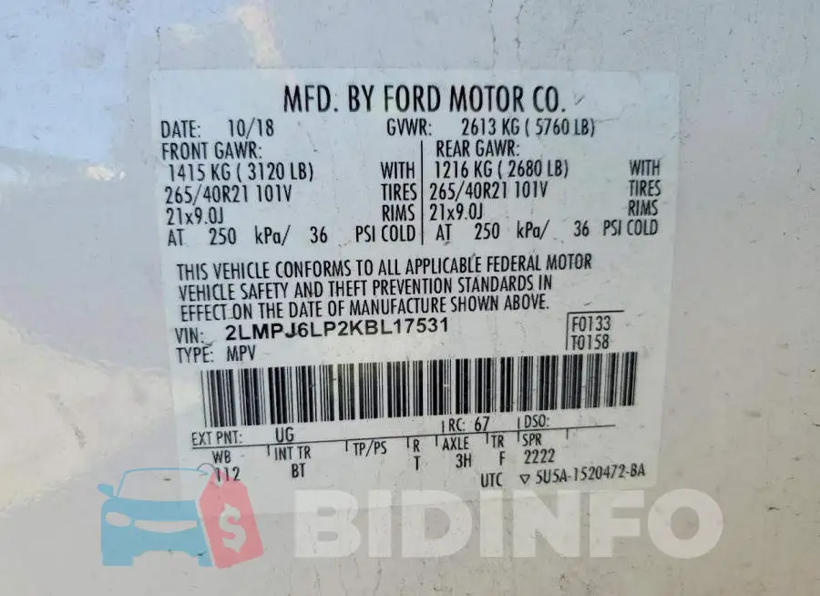 2LMPJ6LP2KBL17531 Photo# 13