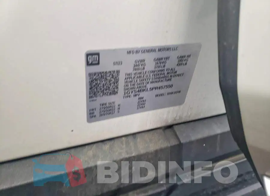 1GYS4BKL5PR457550 Photo# 12