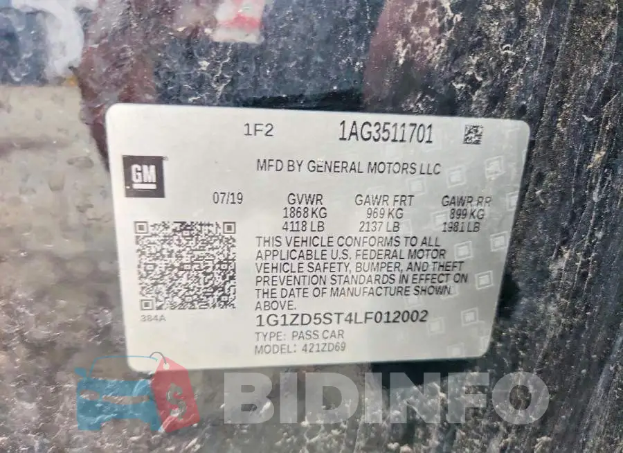 1G1ZD5ST4LF012002 Photo# 12
