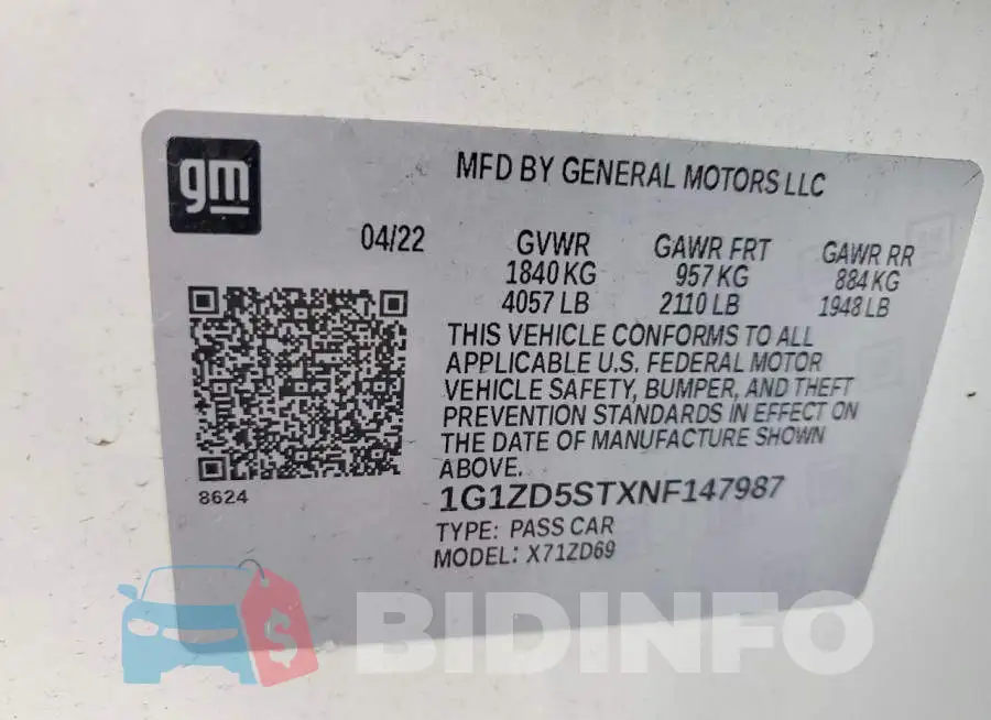 1G1ZD5STXNF147987 Photo# 13