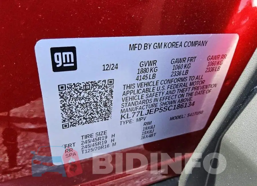 KL77LJEP5SC186134 Photo# 13