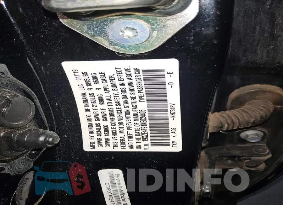 19XZE4F91KE024405 Photo# 12