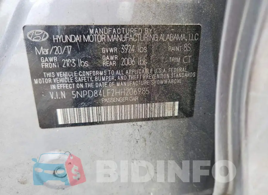 5NPD84LF2HH206985 Photo# 12