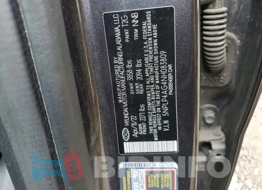 5NPLP4AG4NH083809 Photo# 12