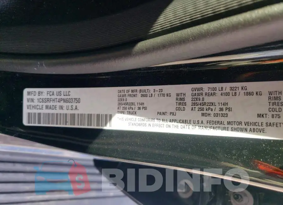 1C6SRFHT4PN603750 Photo# 12