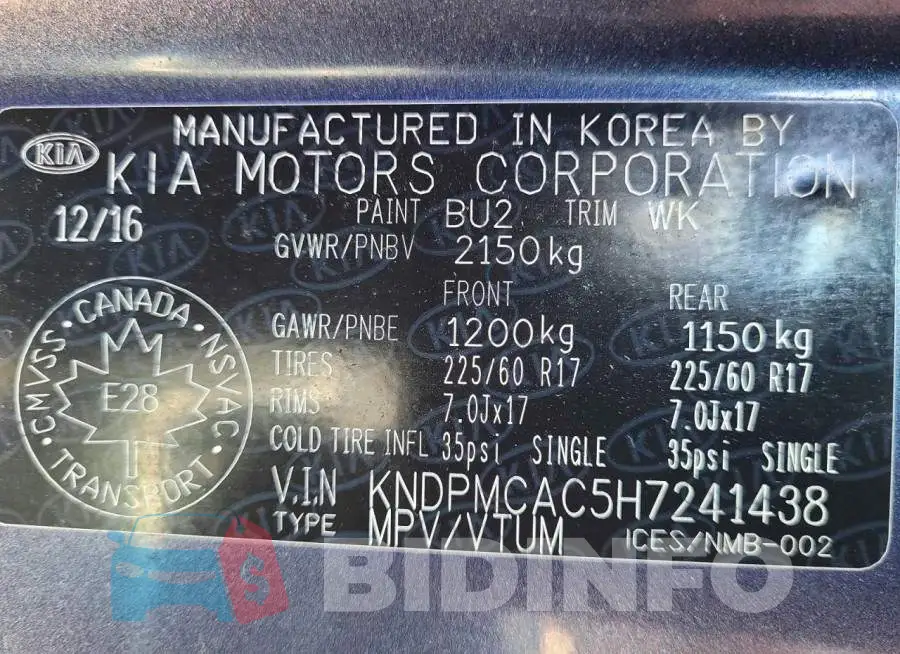KNDPMCAC5H7241438 Photo# 10