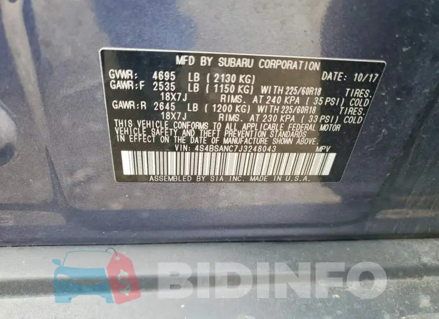 4S4BSANC7J3248043 Photo# 13