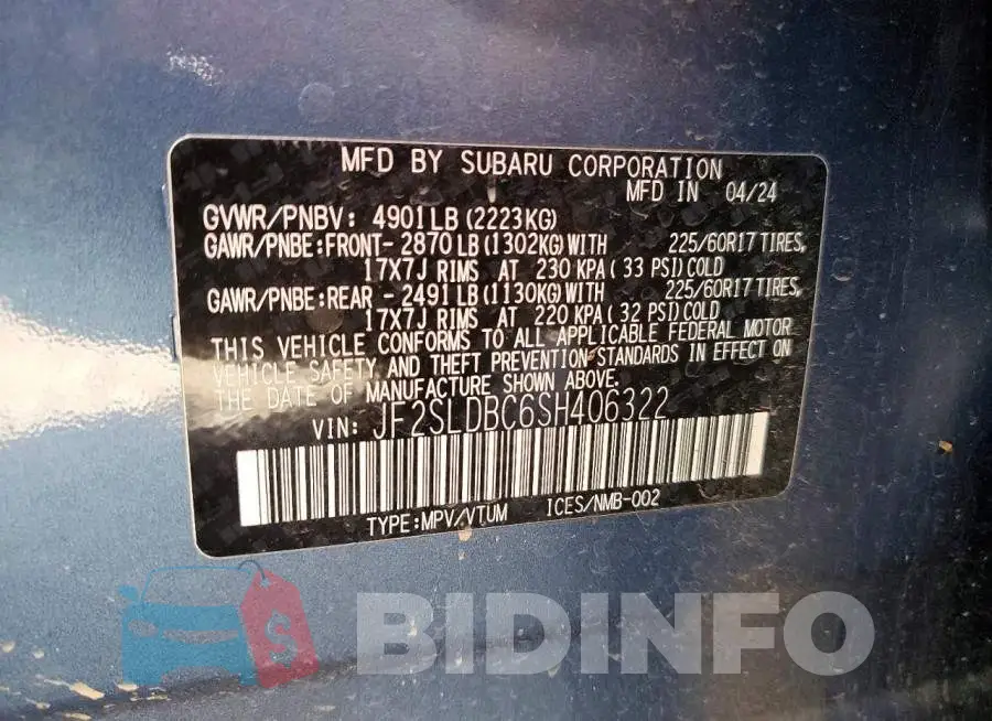 JF2SLDBC6SH406322 Photo# 12