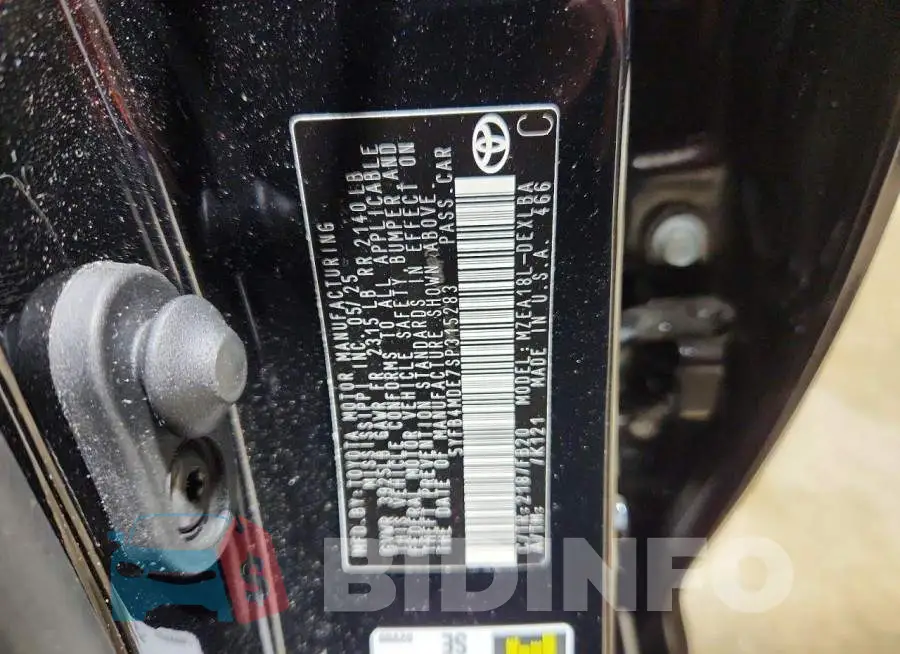 5YFB4MDE7SP315283 Photo# 12