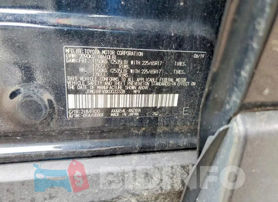 JTMG1RFVXKD032338 Photo# 13