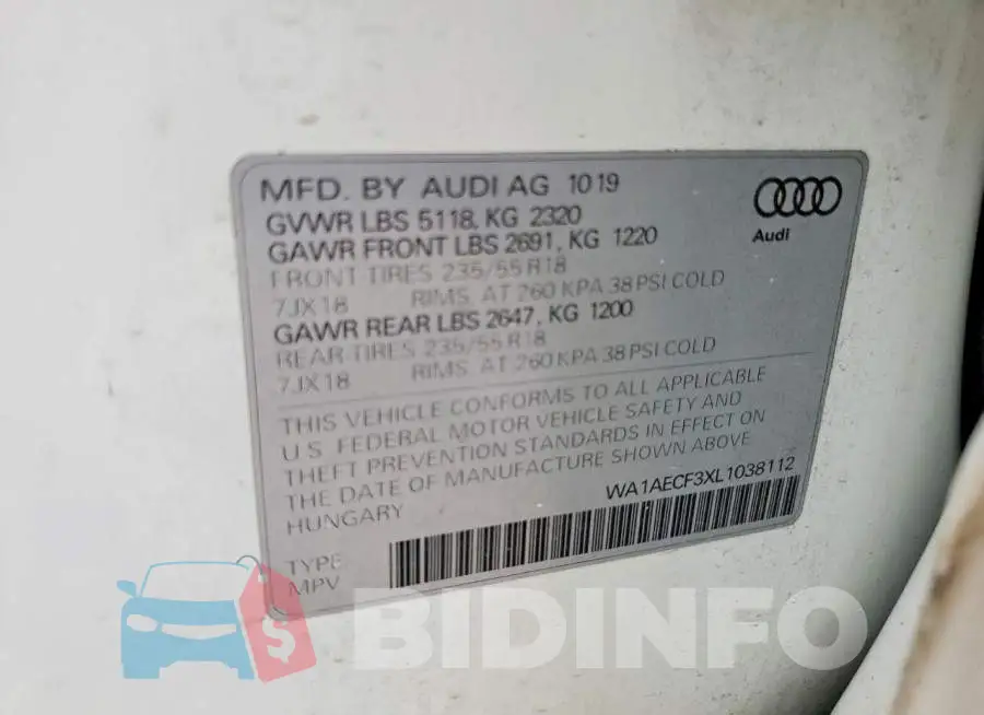 WA1AECF3XL1038112 Photo# 14