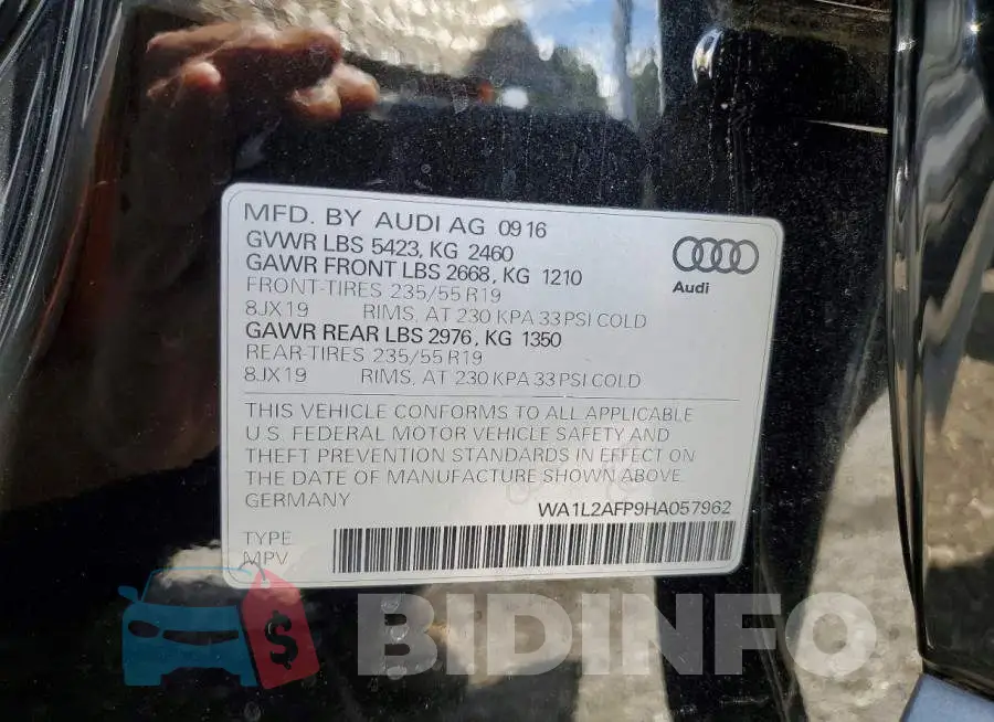 WA1L2AFP9HA057962 Photo# 13