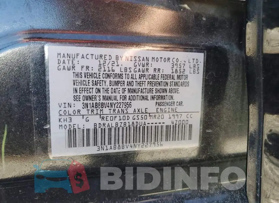 3N1AB8BV4NY227956 Photo# 12