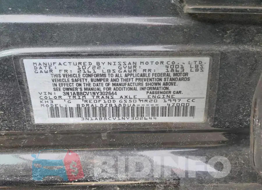 3N1AB8CV1NY302644 Photo# 12