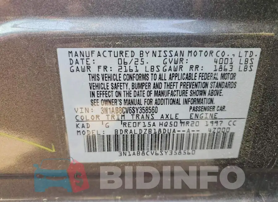 3N1AB8CV6SY358560 Photo# 12