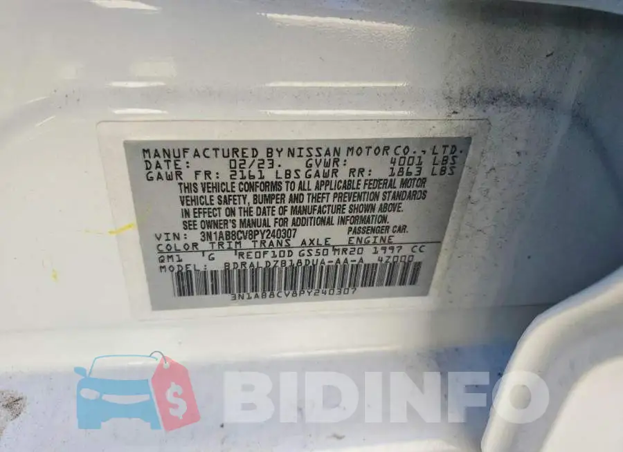 3N1AB8CV8PY240307 Photo# 13