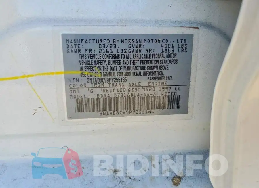 3N1AB8CV9PY255186 Photo# 12
