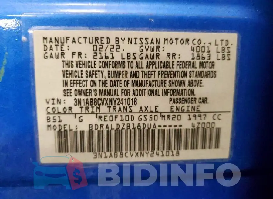 3N1AB8CVXNY241018 Photo# 13