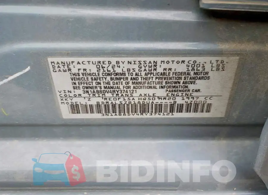 3N1AB8DV4RY374121 Photo# 13
