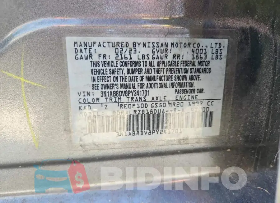 3N1AB8DV8PY241701 Photo# 13
