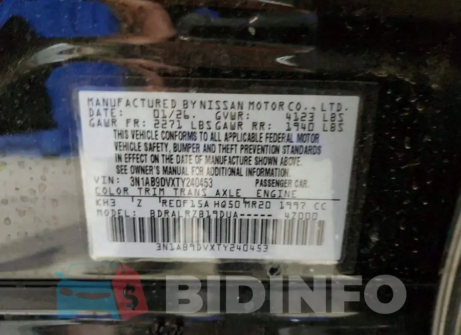 3N1AB9DVXTY240453 Photo# 12