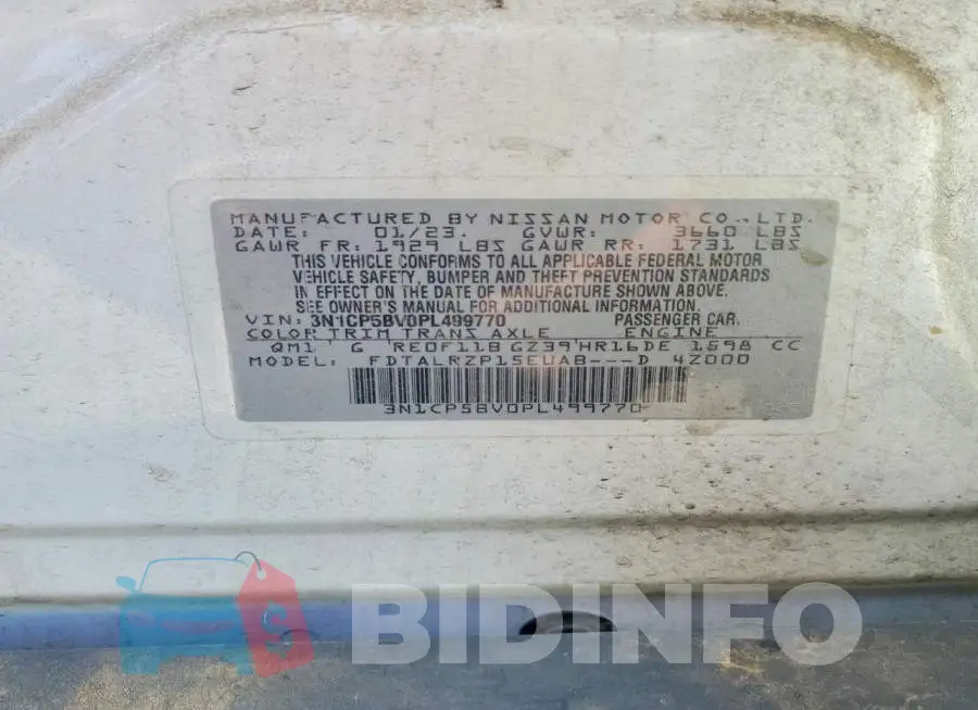 3N1CP5BV0PL499770 Photo# 12