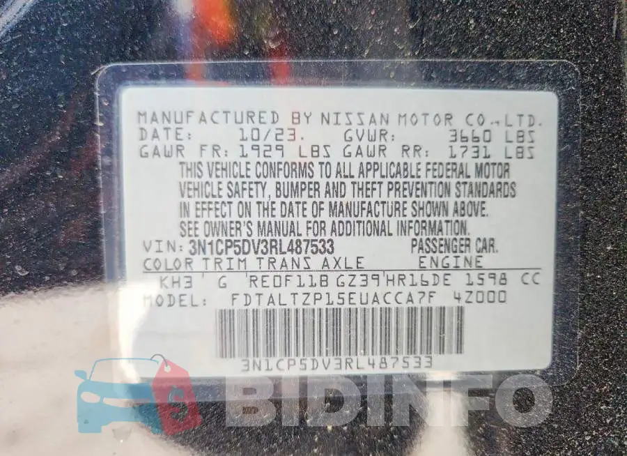 3N1CP5DV3RL487533 Photo# 14