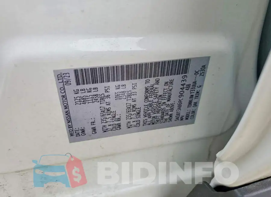 5N1BT3AB6PC904439 Photo# 13