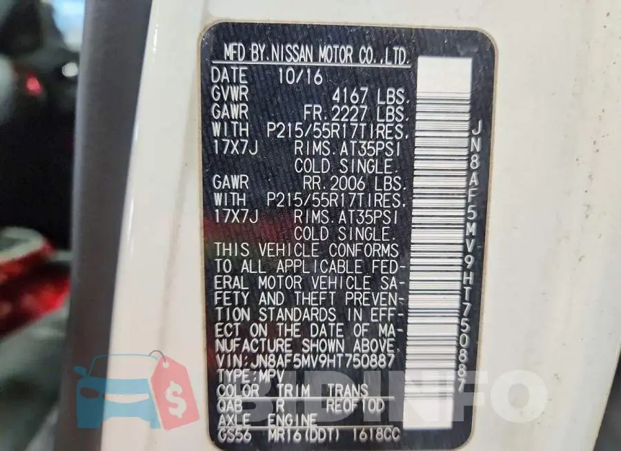 JN8AF5MV9HT750887 Photo# 13