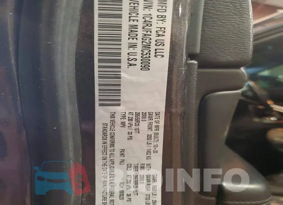 1C4RJFAG2MC530090 Photo# 14