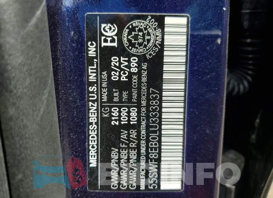 55SWF8EB0LU333837 Photo# 13