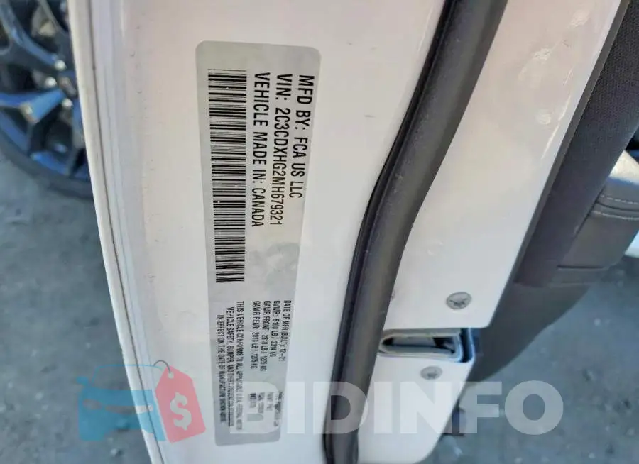 2C3CDXHG2MH679321 Photo# 12