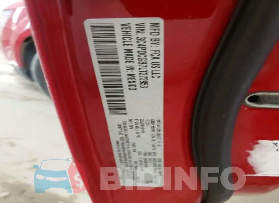 3C4PDCGB7LT272953 Photo# 13