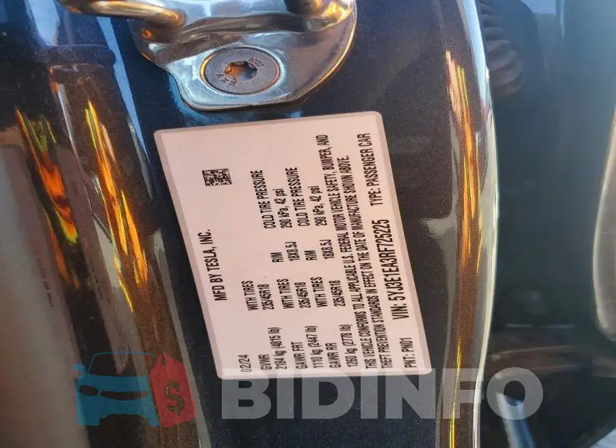 5YJ3E1EA3RF725225 Photo# 12