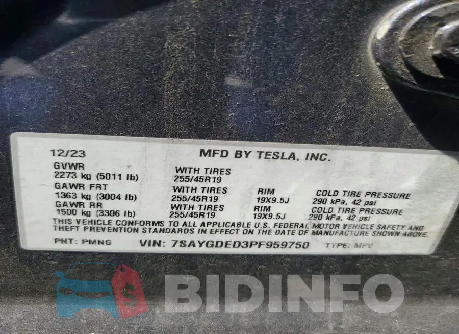 7SAYGDED3PF959750 Photo# 12