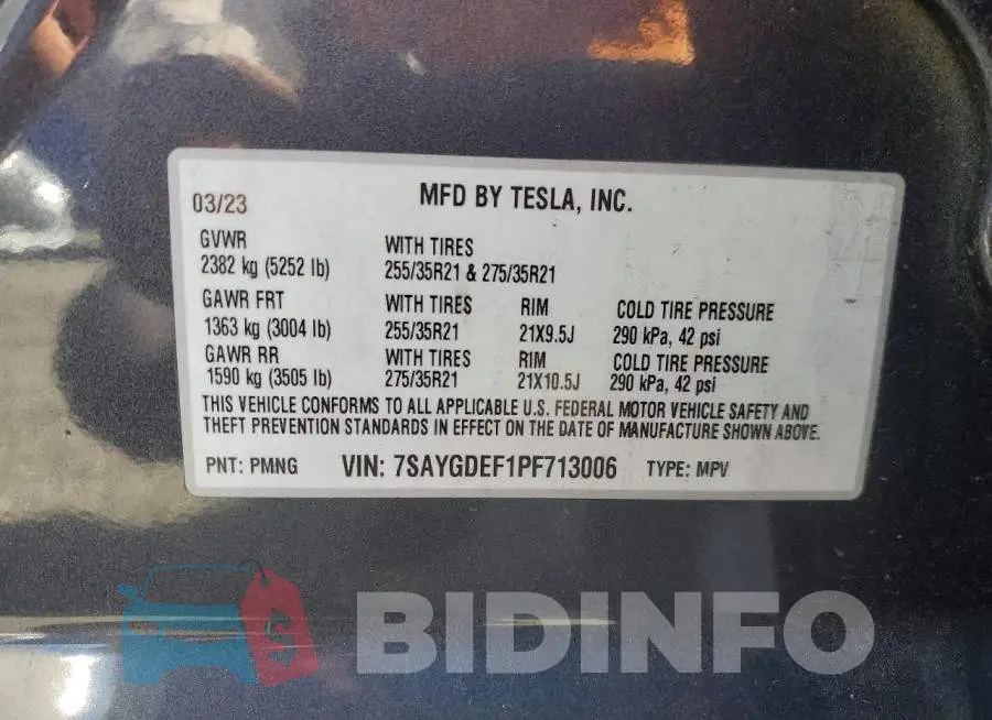 7SAYGDEF1PF713006 Photo# 13