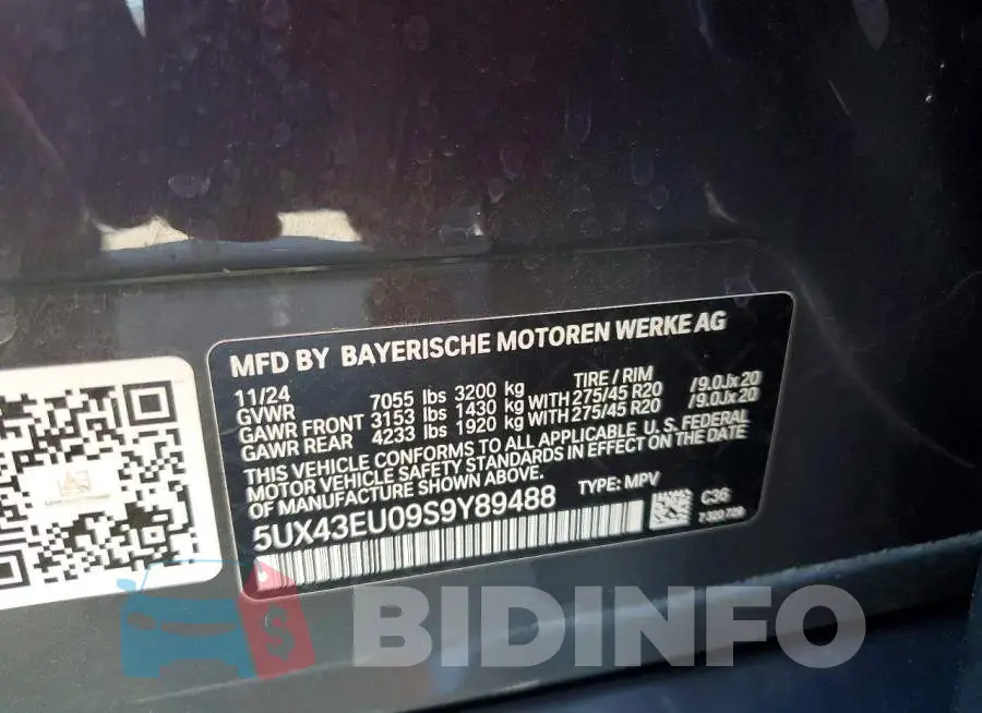 5UX43EU09S9Y89488 Photo# 13