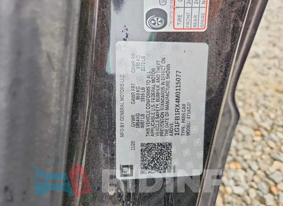 1G1FB1RX4M0115077 Photo# 12