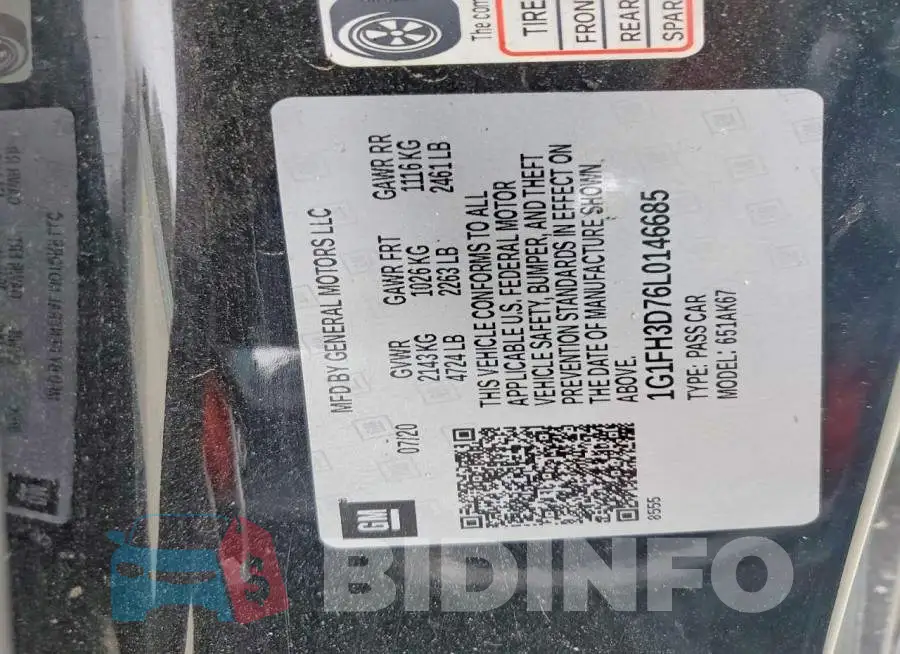 1G1FH3D76L0146685 Photo# 13