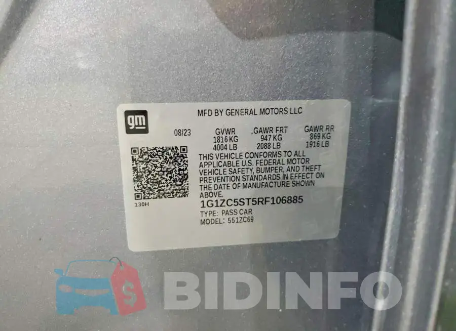 1G1ZC5ST5RF106885 Photo# 12
