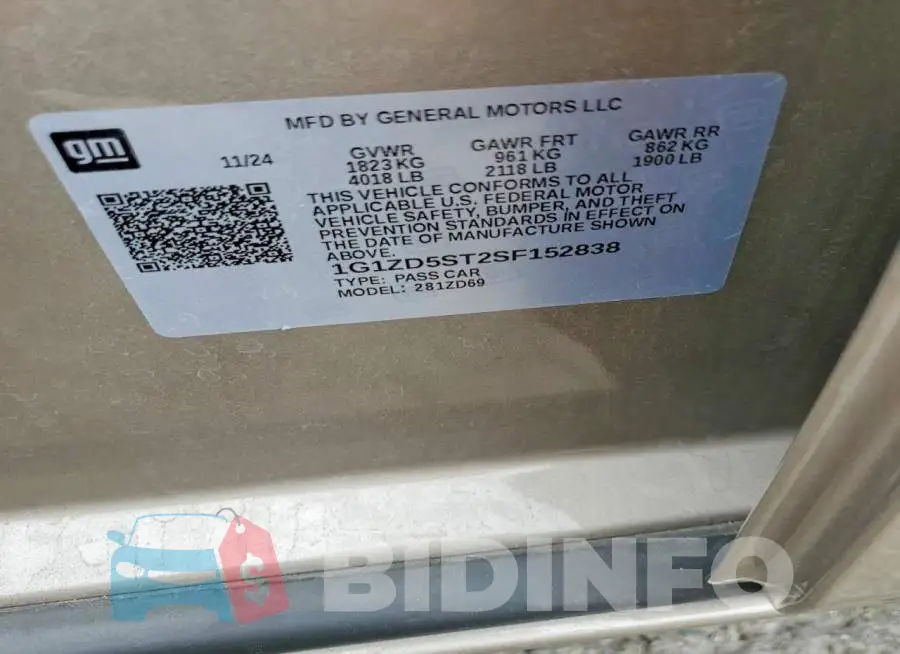 1G1ZD5ST2SF152838 Photo# 13