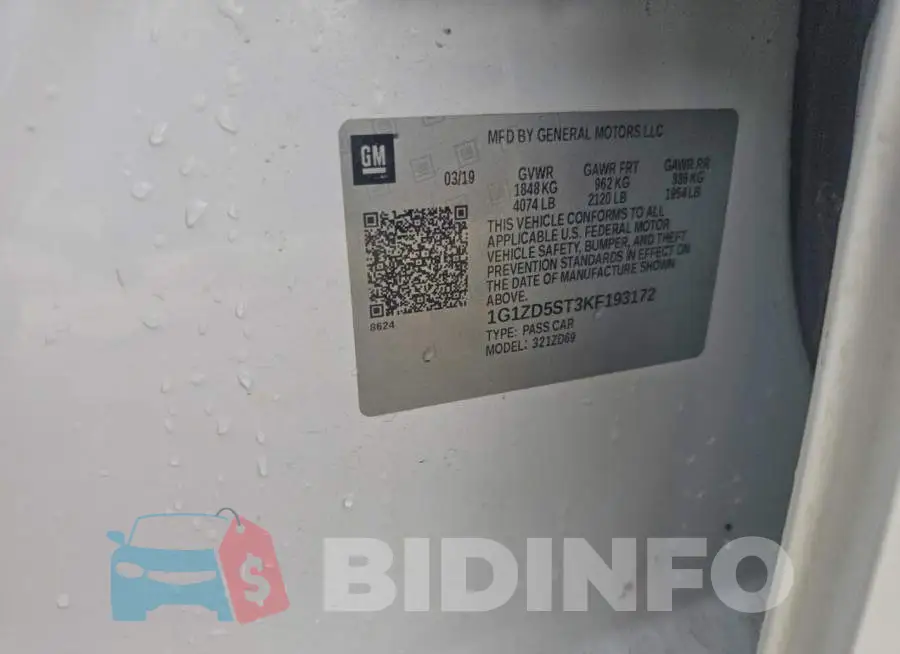 1G1ZD5ST3KF193172 Photo# 10